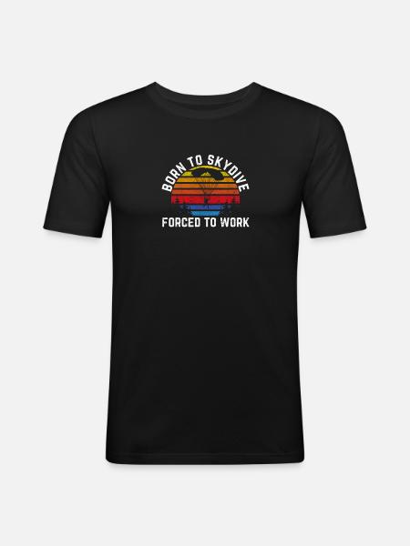 Skydiving Lovers Skydiving - Men's Slim Fit T-Shirt - black
