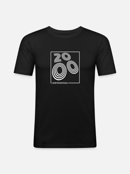 2000 Limited Zebra Edition - Men's Slim Fit T-Shirt - black