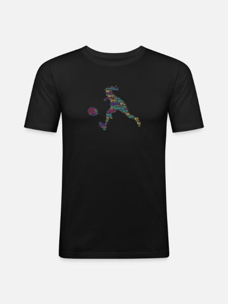 Badminton badminton players - Men's Slim Fit T-Shirt - black