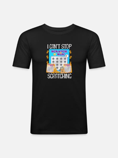 I Can't Stop Scratching - Men's Slim Fit T-Shirt - black
