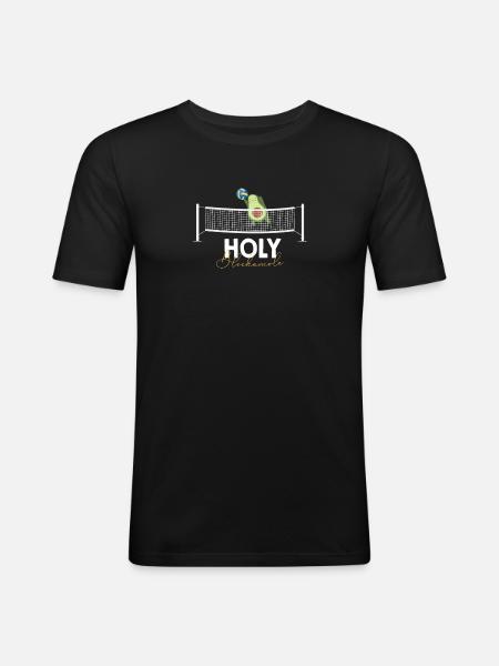 Holy Blockamole Volleyball Avocado - Men's Slim Fit T-Shirt - black