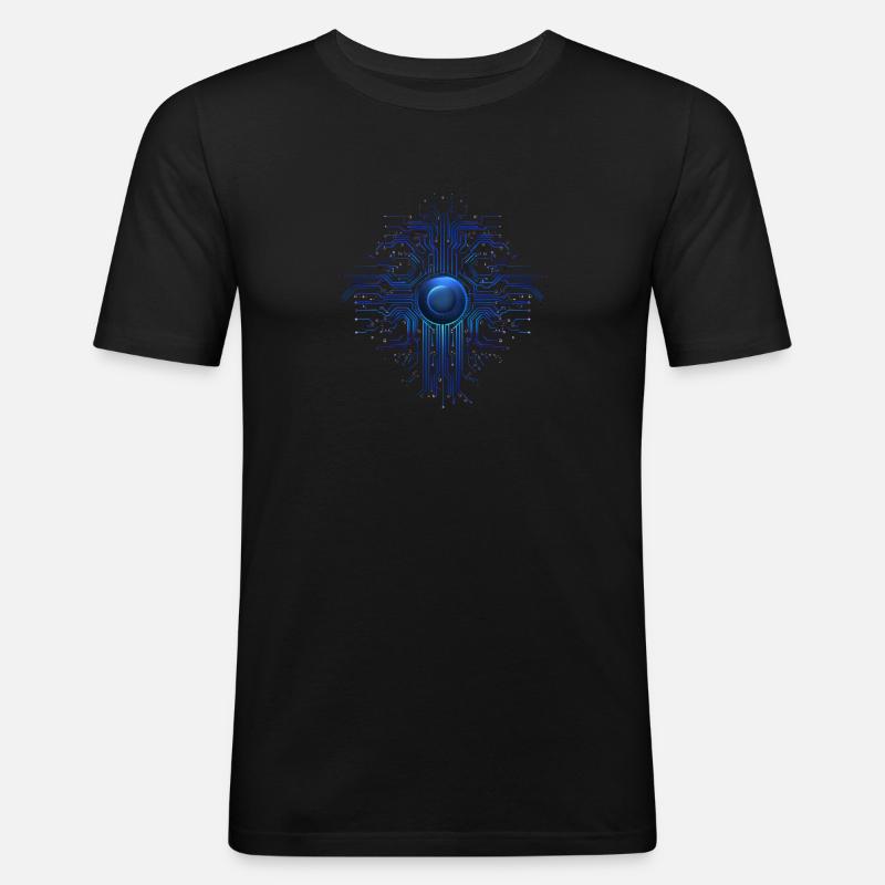 Maschinelles Lernen, KI, Deep-Learning-Programmierer - Männer Slim Fit T-Shirt - Schwarz