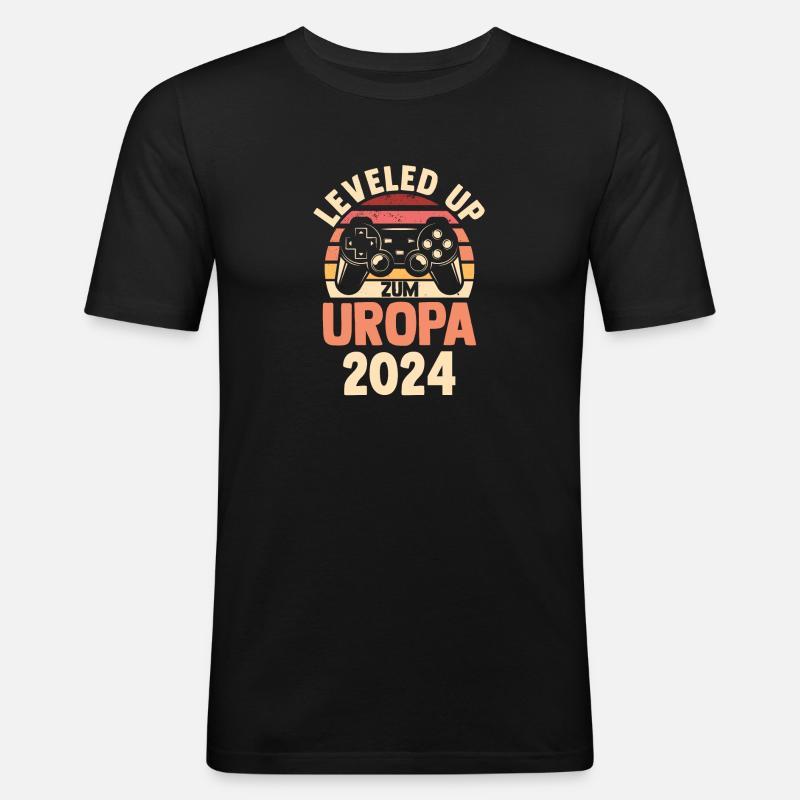 Werdender Uropa 2035 - Männer Slim Fit T-Shirt - Schwarz