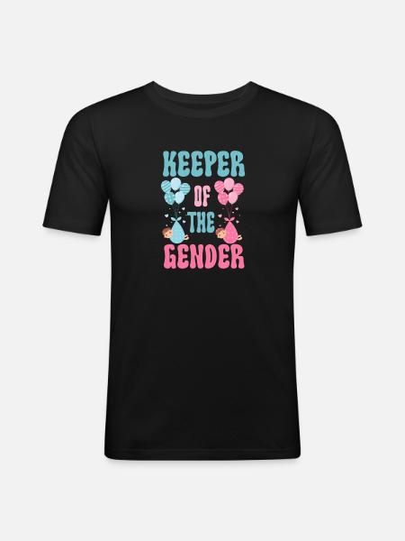 Keeper Of The Gender - Men's Slim Fit T-Shirt - black