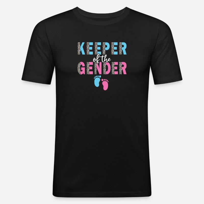 Hüter des Geschlechts - Männer Slim Fit T-Shirt - Schwarz