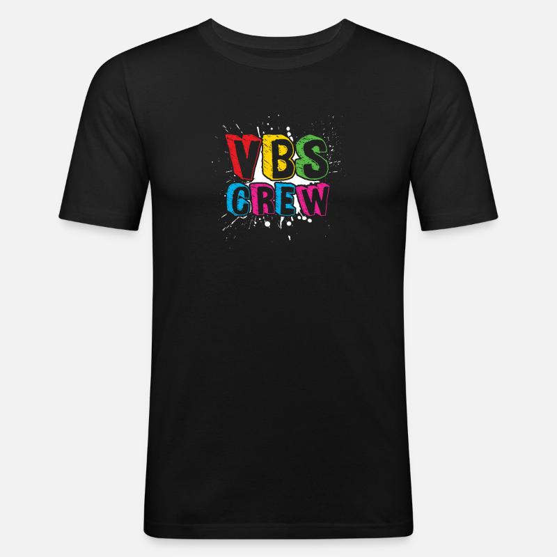 VBS-Besatzung - Männer Slim Fit T-Shirt - Schwarz