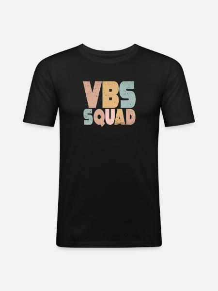 VBS Squad Bible Shool - Men's Slim Fit T-Shirt - black