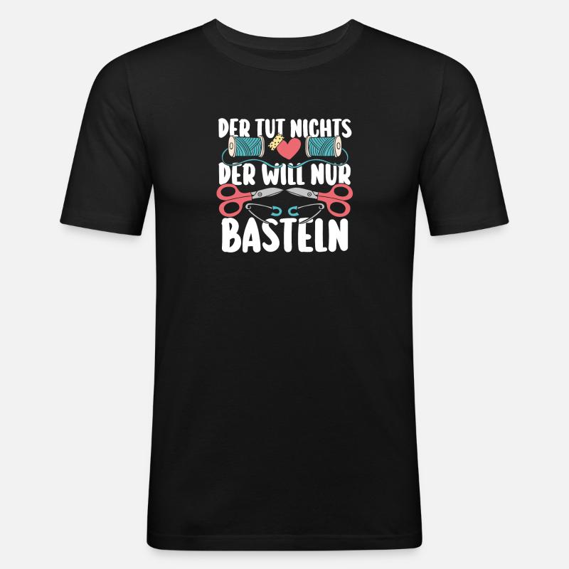 Bastler Basteln - Männer Slim Fit T-Shirt - Schwarz