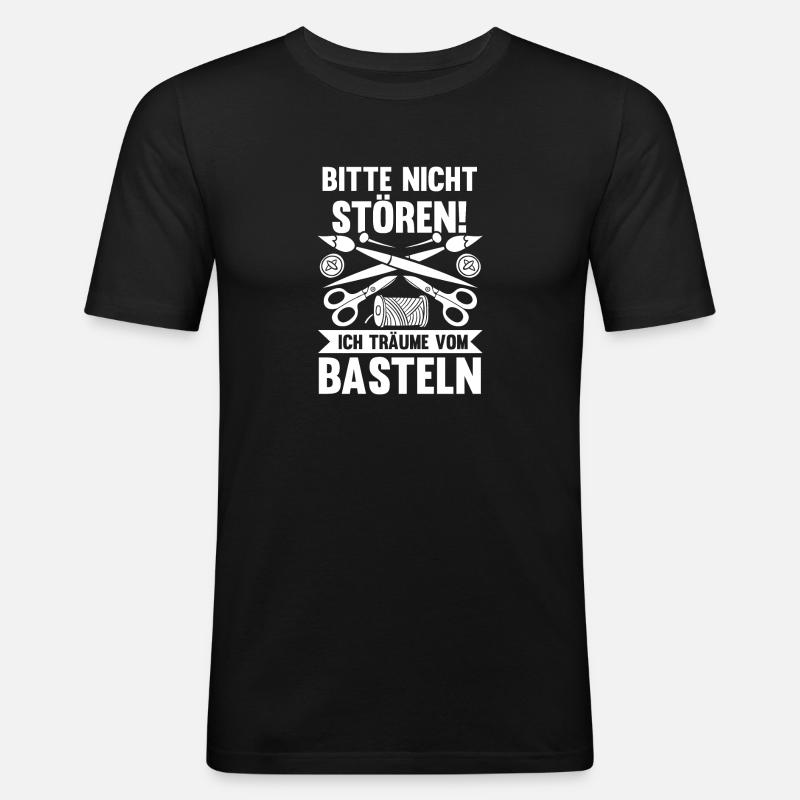 Bastler Basteln - Männer Slim Fit T-Shirt - Schwarz