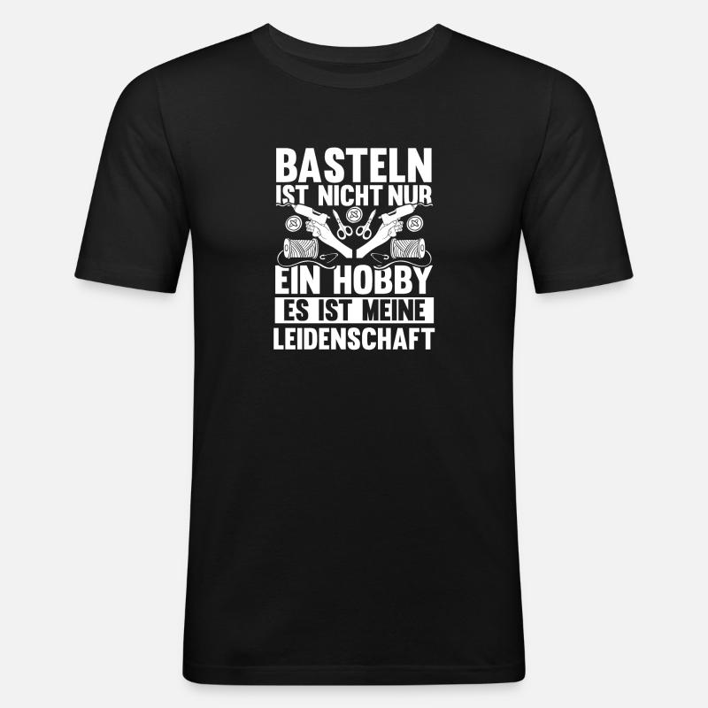 Bastler Basteln - Männer Slim Fit T-Shirt - Schwarz