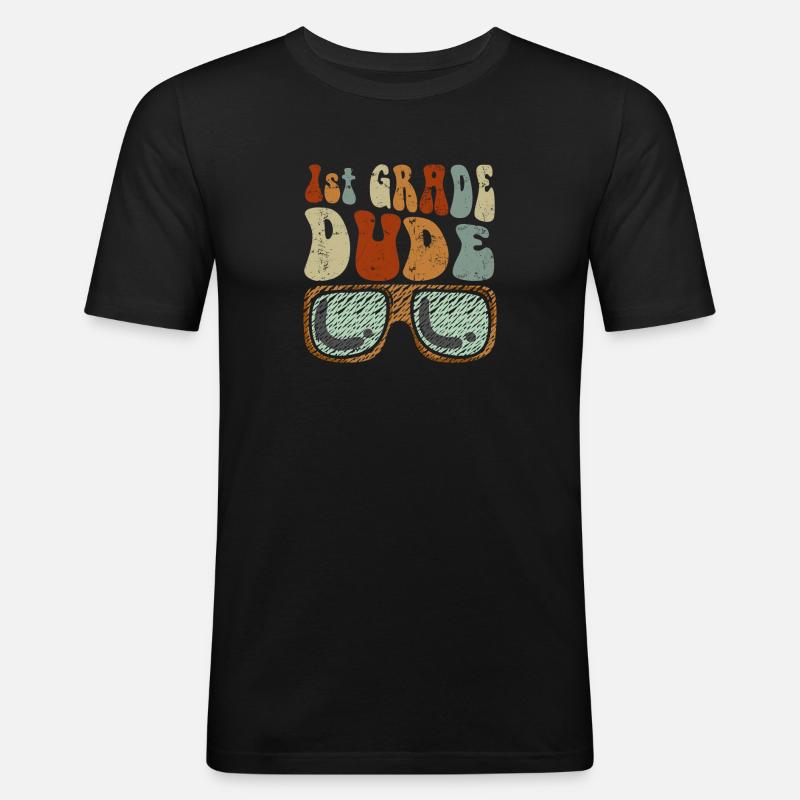Kindergärtnerin Lustige Studentin 1. Abschluss - Männer Slim Fit T-Shirt - Schwarz