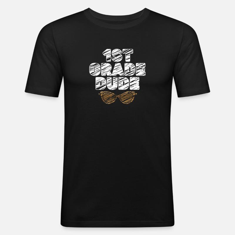Kindergärtnerin Lustige Studentin 1. Abschluss - Männer Slim Fit T-Shirt - Schwarz