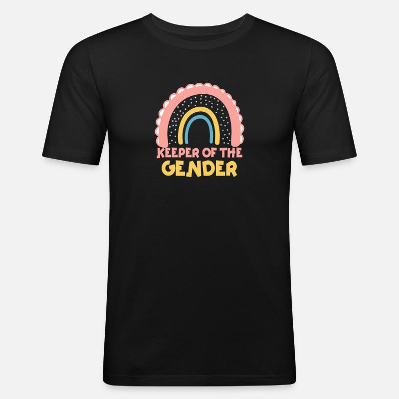 Hüter des Geschlechts - Männer Slim Fit T-Shirt - Schwarz