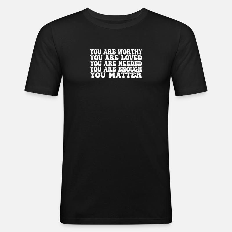 Depression und bipolares Bewusstsein: - Männer Slim Fit T-Shirt - Schwarz