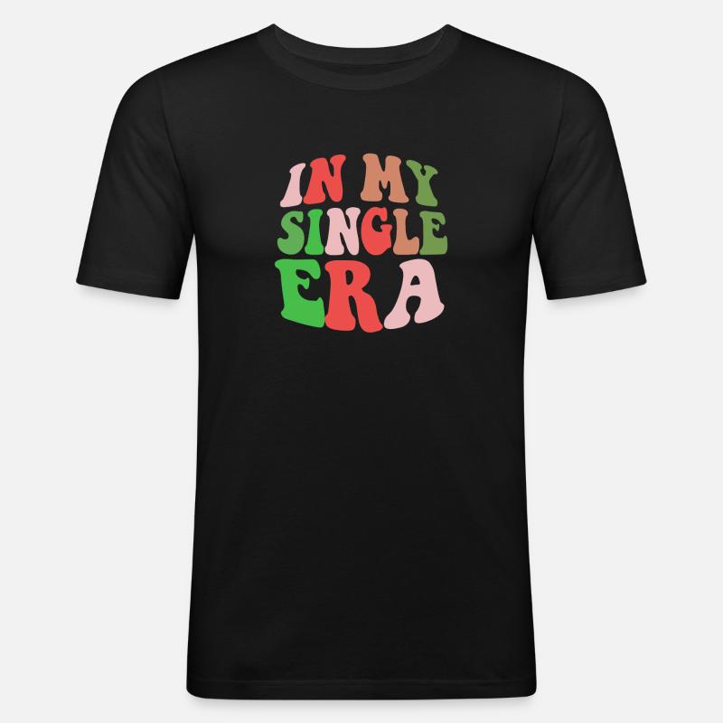 Lustiger Single-Liebeshumor: Der Perfekte - Männer Slim Fit T-Shirt - Schwarz