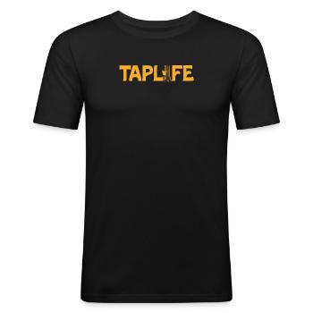 Maple Tapper Syrup Men Women Autumn - Men's Slim Fit T-Shirt - black - Front - Nik (191cm)