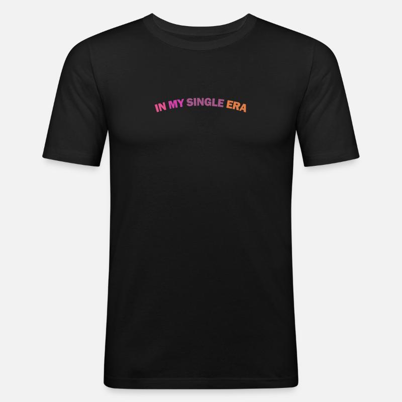 Lustiger Single-Liebeshumor: Der Perfekte - Männer Slim Fit T-Shirt - Schwarz