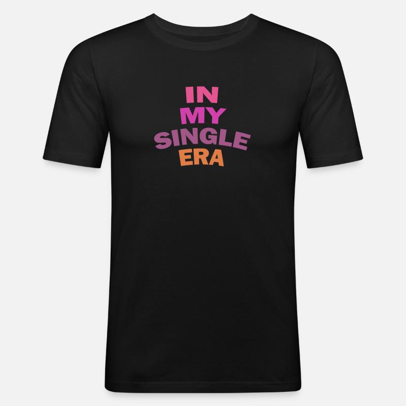 Lustiger Single-Liebeshumor: Der Perfekte - Männer Slim Fit T-Shirt - Schwarz