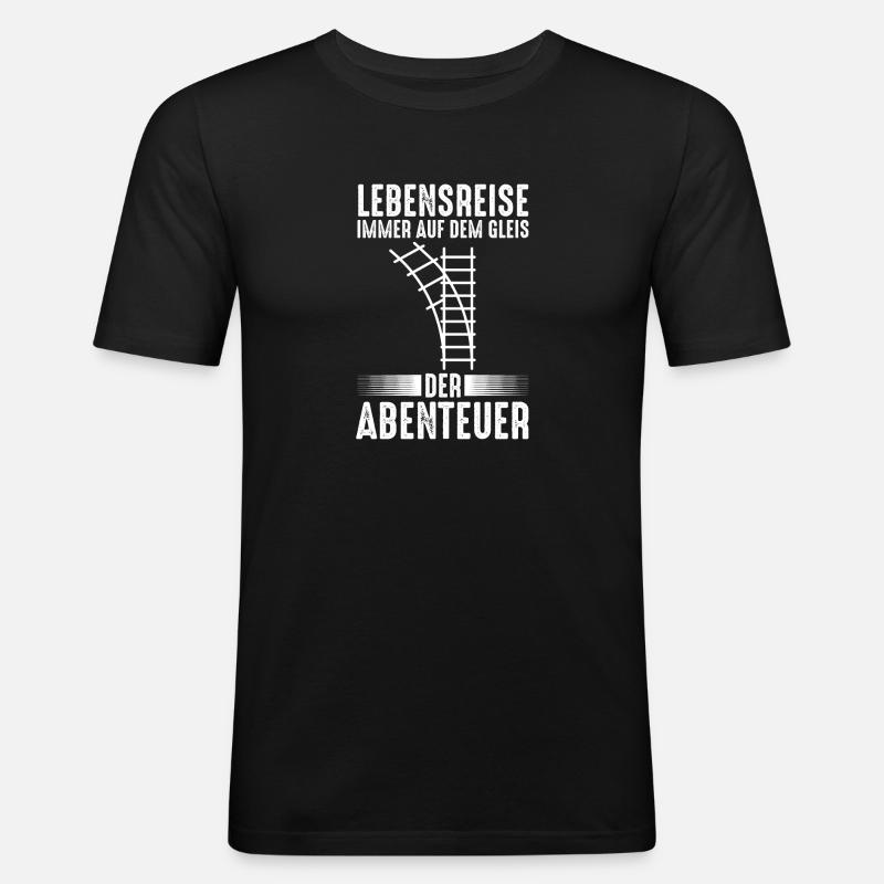 Chemin de fer miniature Train miniature Train Chemin de fer Chemin de fer Chemin de fer Train miniature Train modèle T - T-shirt près du corps Homme - noir
