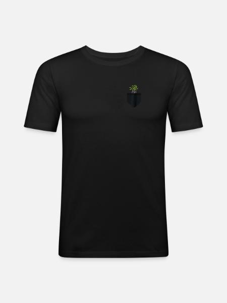 Urban Gardener Men Women Microgreens - Men's Slim Fit T-Shirt - black