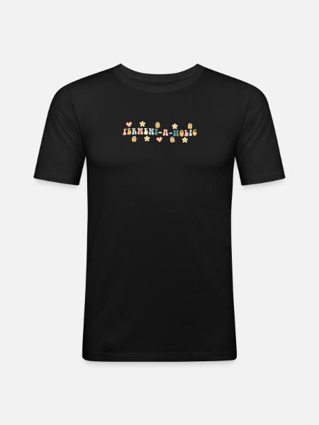 Ferment-A-Holic Kombucha Lover Fun - Men's Slim Fit T-Shirt - black
