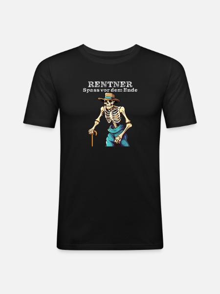 PENSIONISTER Sjov før slutningen - Herre Slim Fit T-Shirt - sort