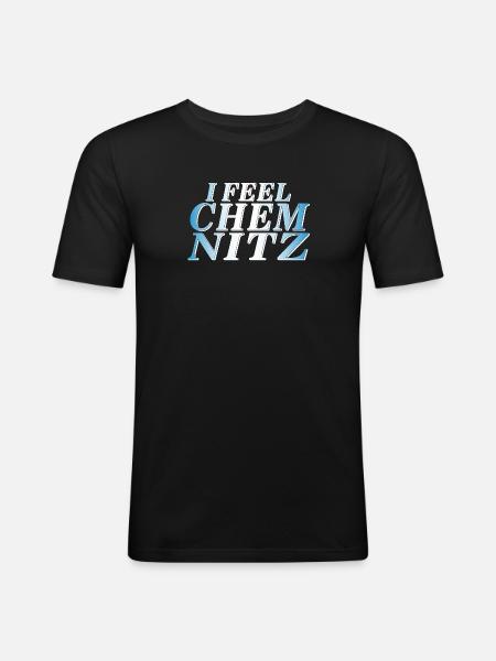 I FEEL CHEMNITZ - Men's Slim Fit T-Shirt - black