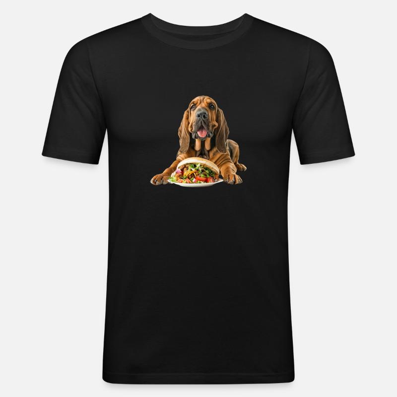 Bluthund - Männer Slim Fit T-Shirt - Schwarz