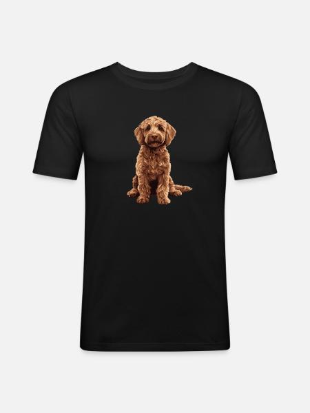 Labradoodle - Men's Slim Fit T-Shirt - black