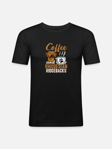Rhodesian Ridgeback Dog - Men's Slim Fit T-Shirt - black