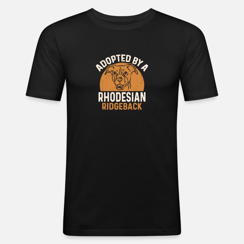 Rhodesian Ridgeback Hund - Männer Slim Fit T-Shirt - Schwarz