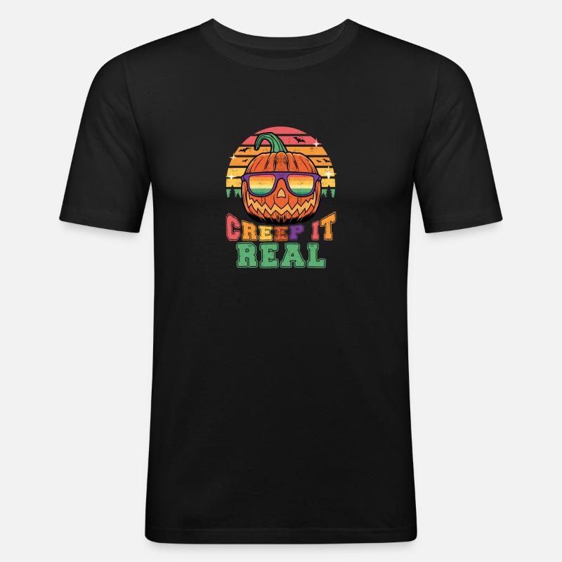 Kriechen Sie Es Real - Männer Slim Fit T-Shirt - Schwarz