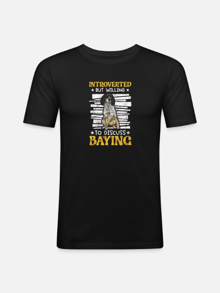Bluetick Coonhound Gift Funny Saying - Men's Slim Fit T-Shirt - black