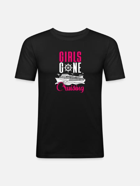 Croisière Croisière Vacances Mer - T-shirt près du corps Homme - noir