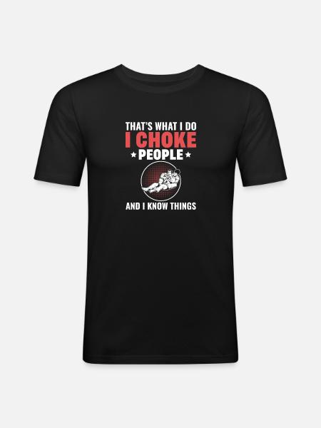 BJJ Brazilian Jiu-Jitsu - Men's Slim Fit T-Shirt - black