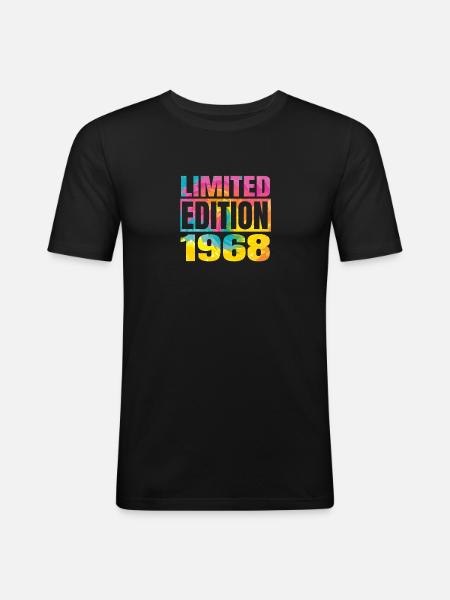 Édition limitée 1968 Graffiti - T-shirt près du corps Homme - noir