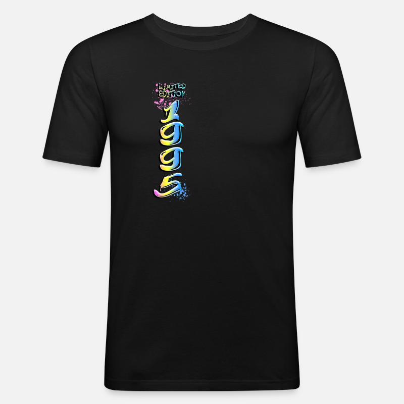 Édition Limitée 1995 Graffiti - T-shirt près du corps Homme - noir