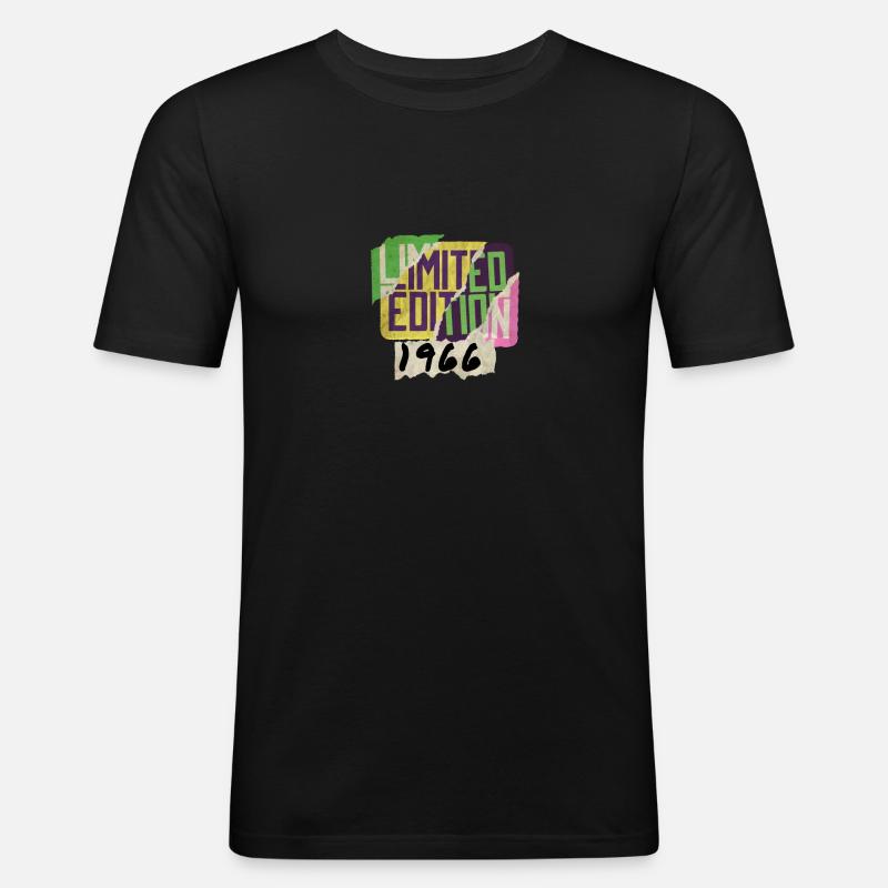 Édition limitée 1966 Graffiti - T-shirt près du corps Homme - noir