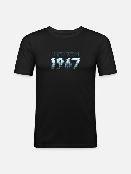 Édition limitée 1967 Graffiti - T-shirt près du corps Homme - noir