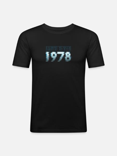 Édition limitée 1978 Graffiti - T-shirt près du corps Homme - noir