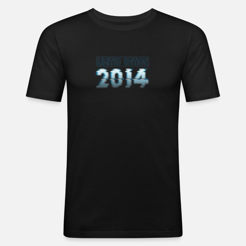 Limited Edition 2014 Graffiti - Männer Slim Fit T-Shirt - Schwarz