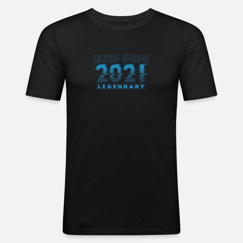 Limited Edition 2021 Graffiti - Männer Slim Fit T-Shirt - Schwarz