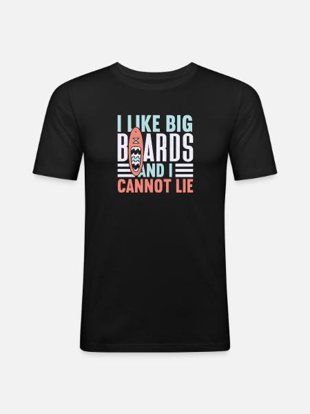 SUP Paddle Board Paddleboarding - Men's Slim Fit T-Shirt - black