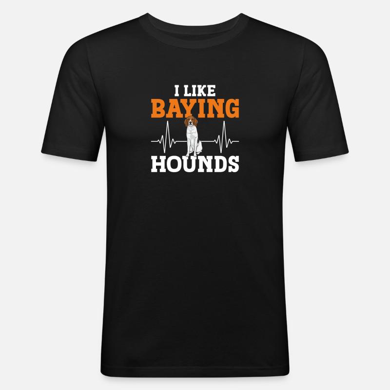 Treeing Walker Coonhound - Männer Slim Fit T-Shirt - Schwarz