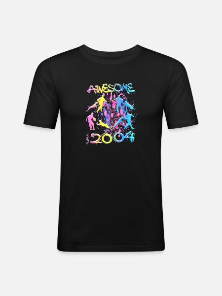 Awesome since 2004. Agility, Hundetraining - Men's Slim Fit T-Shirt - black