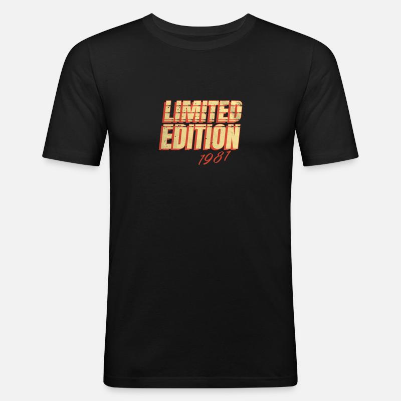 Edition Limitée Millésime 1981 - T-shirt près du corps Homme - noir