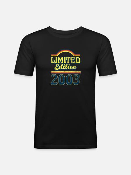 Edition Limitée 2003 Millésime - T-shirt près du corps Homme - noir