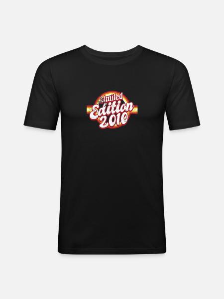Edition Limitée Millésime 2010 - T-shirt près du corps Homme - noir