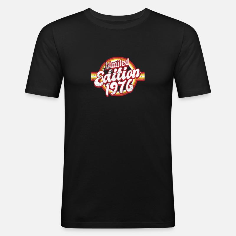 Edition Limitée 1976 Millésime - T-shirt près du corps Homme - noir