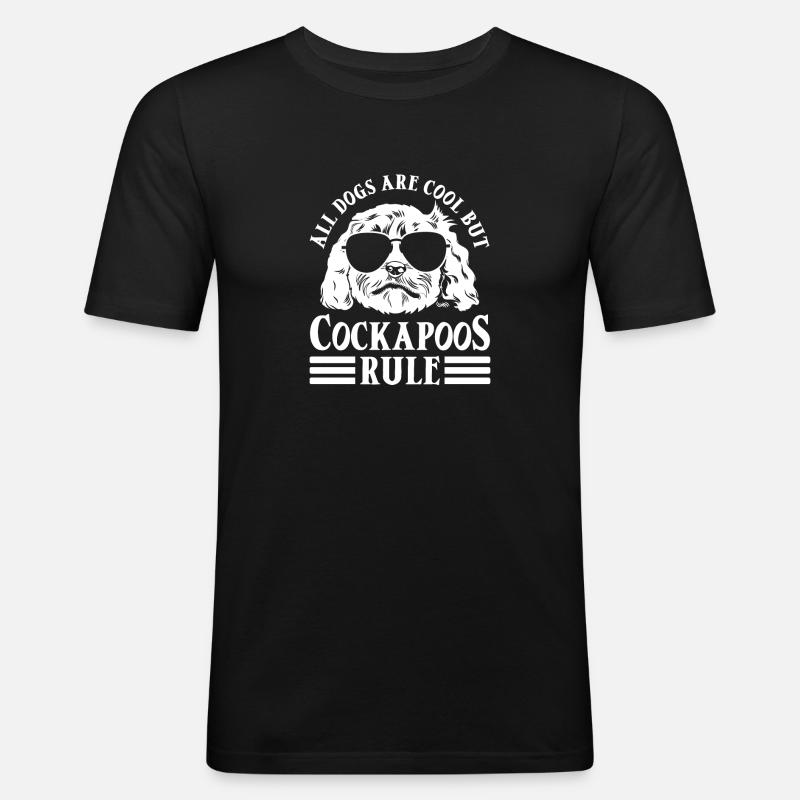 Cockapoo Hund - Männer Slim Fit T-Shirt - Schwarz